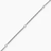 Bracelet Declaration Argent Blanc Oxyde De Zirconium