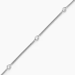 Bracelet Declaration Argent Blanc Oxyde De Zirconium