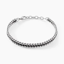 Bracelet Dilhan Acier Blanc