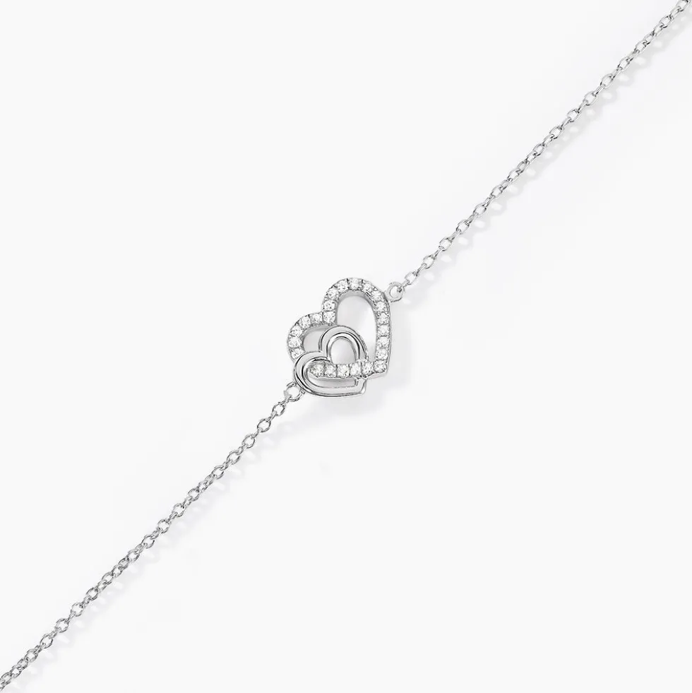 Bracelet Donatiane Argent Blanc Oxyde De Zirconium