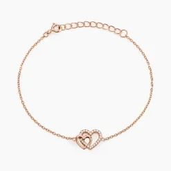 Bracelet Donatiane Argent Rose Oxyde De Zirconium