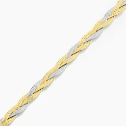 Bracelet Elae Argent Bicolore
