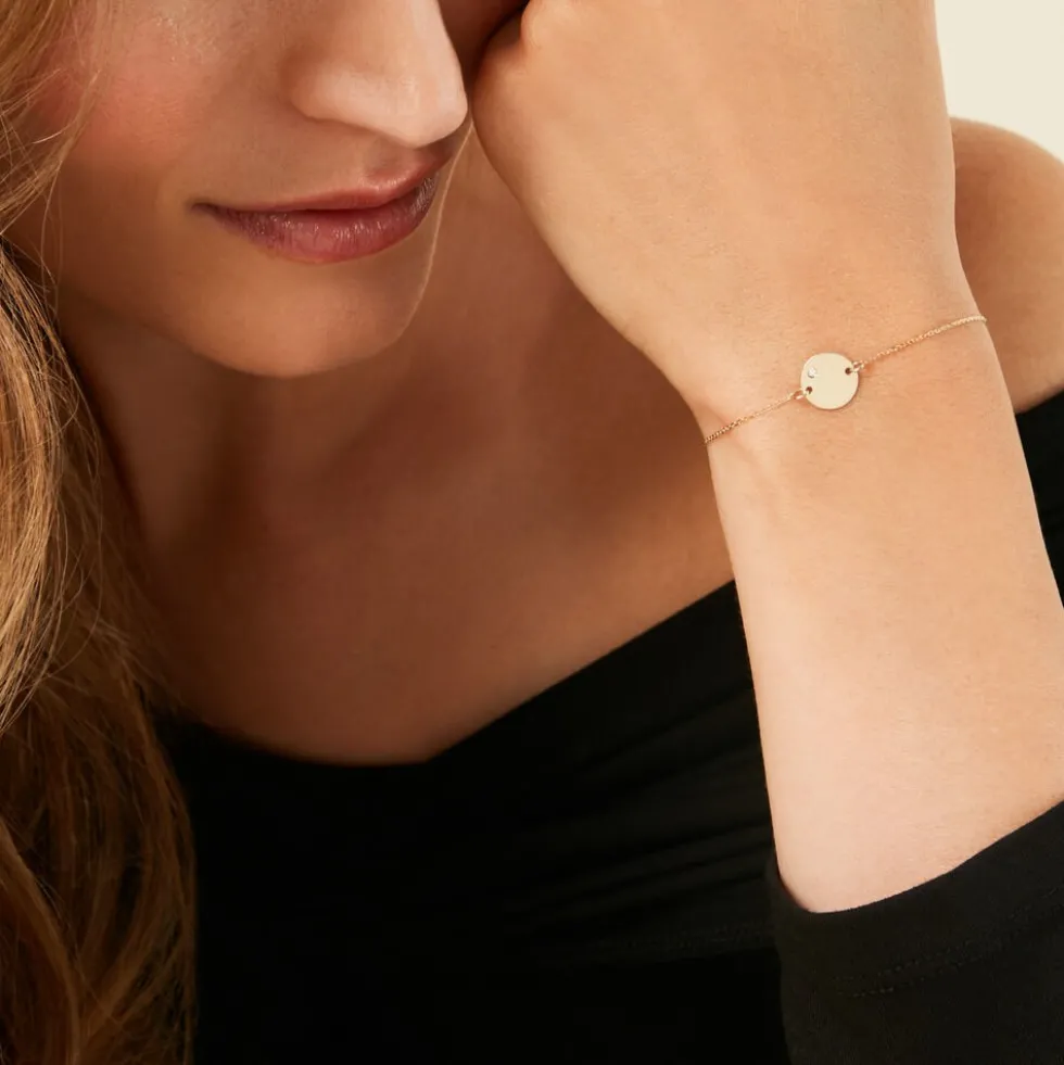 Bracelet Eleone Or Jaune Diamant