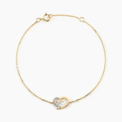 Bracelet Eliana Or Jaune Oxyde De Zirconium