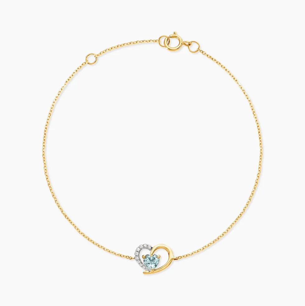 Bracelet Eliana Or Jaune Topaze Oxyde De Zirconium