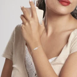 Bracelet Elies Argent Blanc Oxyde De Zirconium