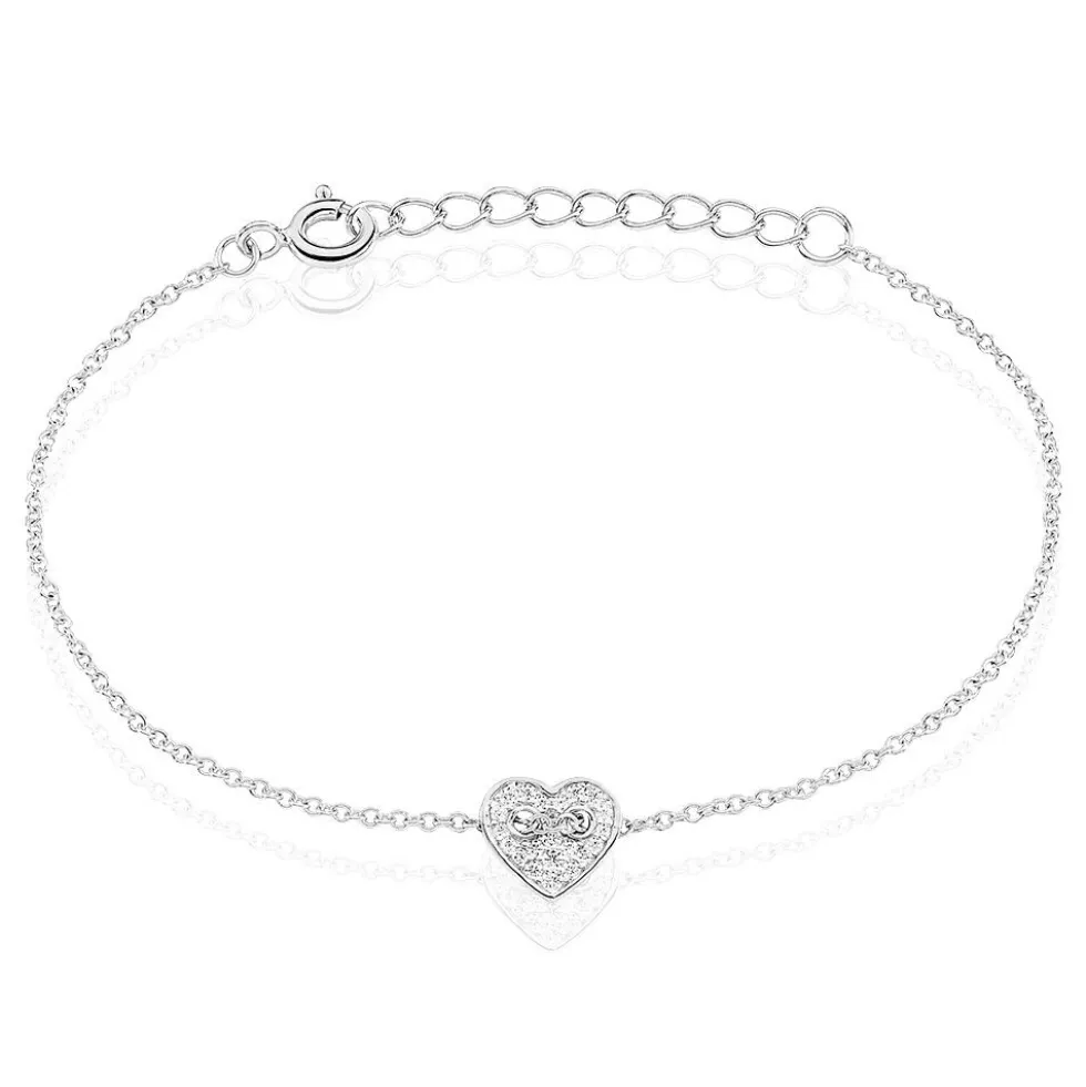 Bracelet Eliza Argent Blanc Oxyde De Zirconium