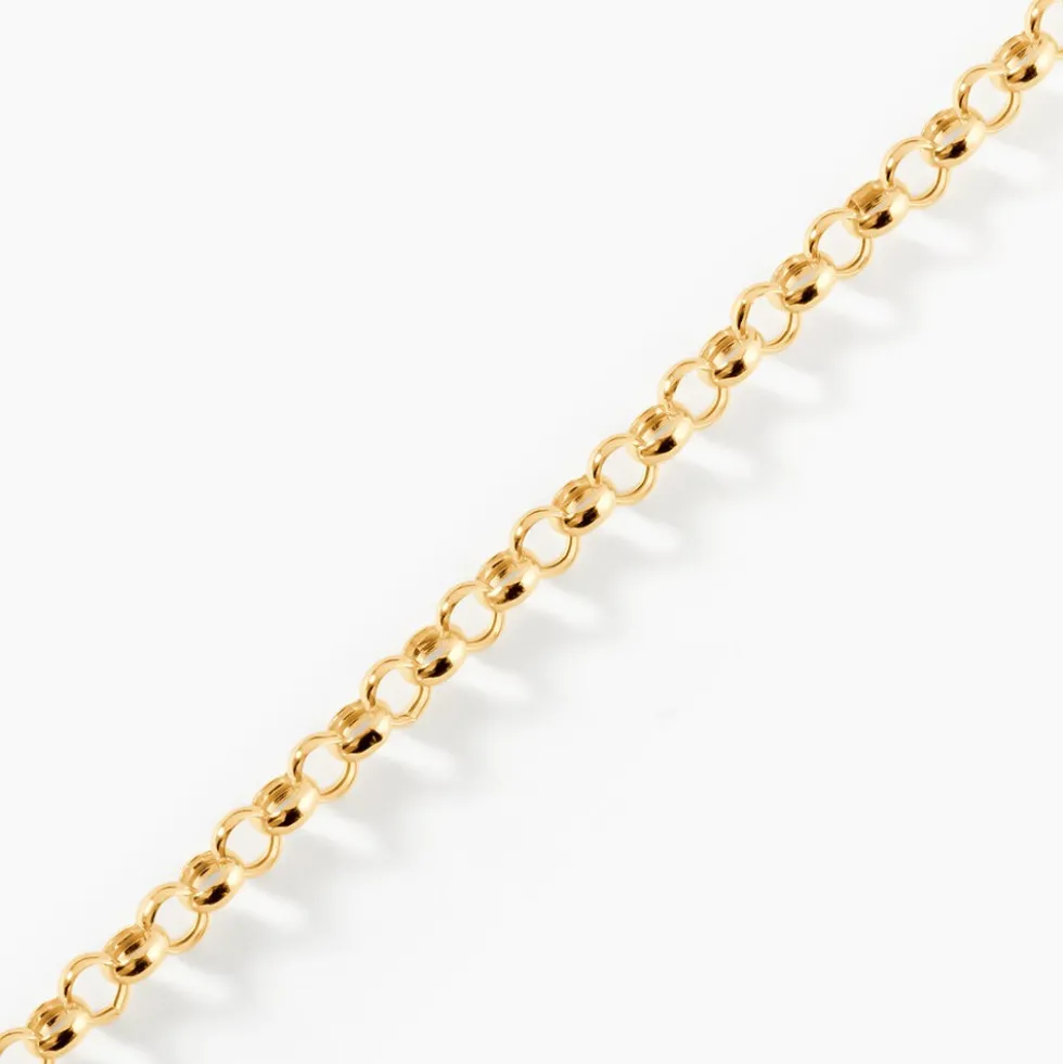 Bracelet Elviaae Maille Jaseron Or Jaune