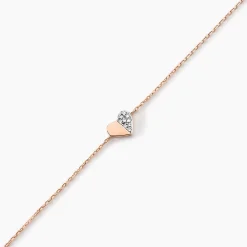 Bracelet Emilia Or Rose Diamant