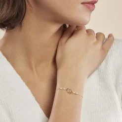 Bracelet Eri Or Jaune Perle De Culture