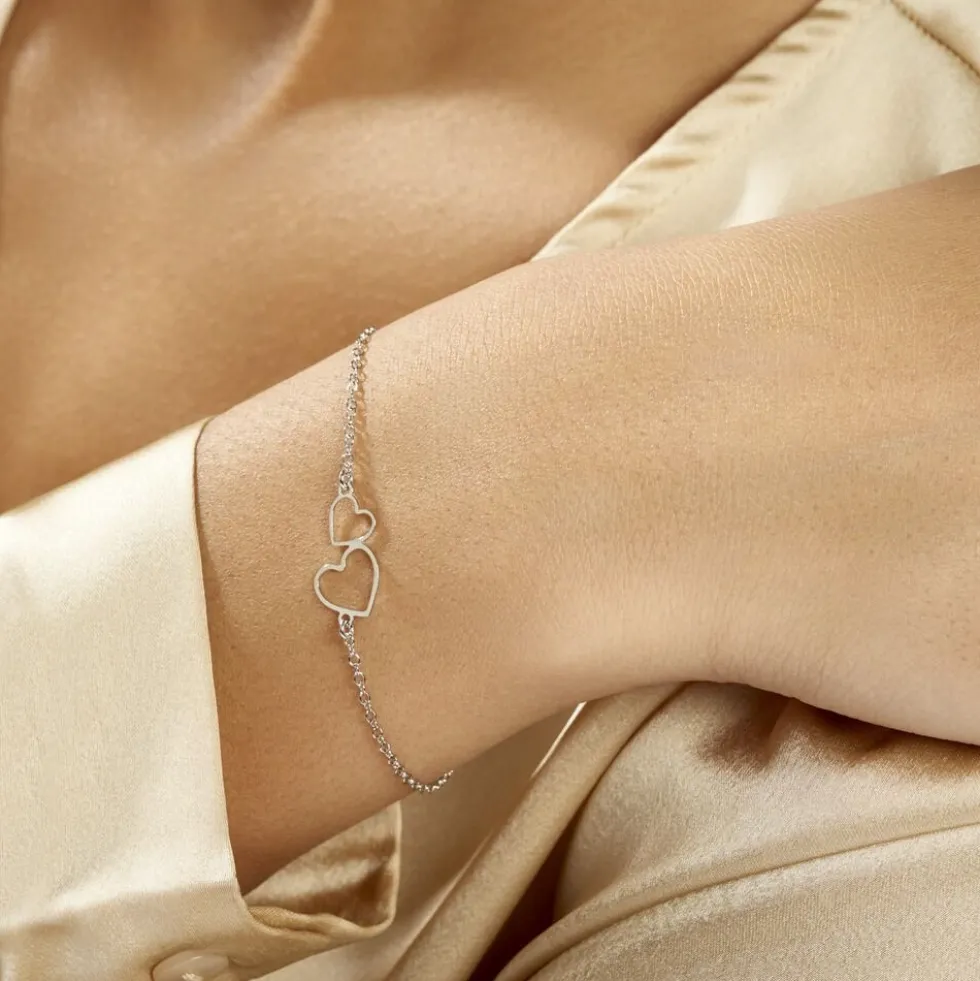 Bracelet Estina Argent Blanc