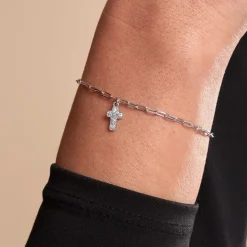 Bracelet Etincelante Argent Blanc