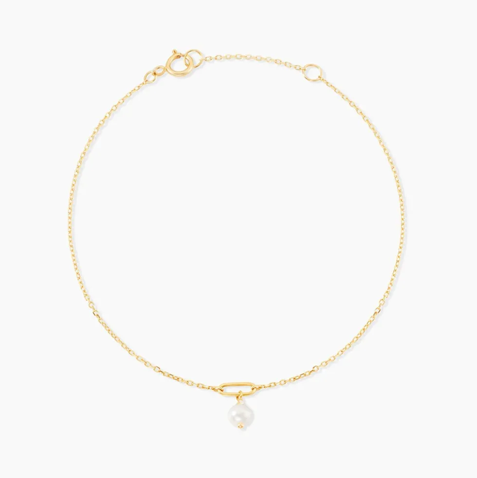 Bracelet Eusebios Or Jaune Perle De Culture