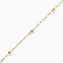 Bracelet Eva Acier Jaune Cristal