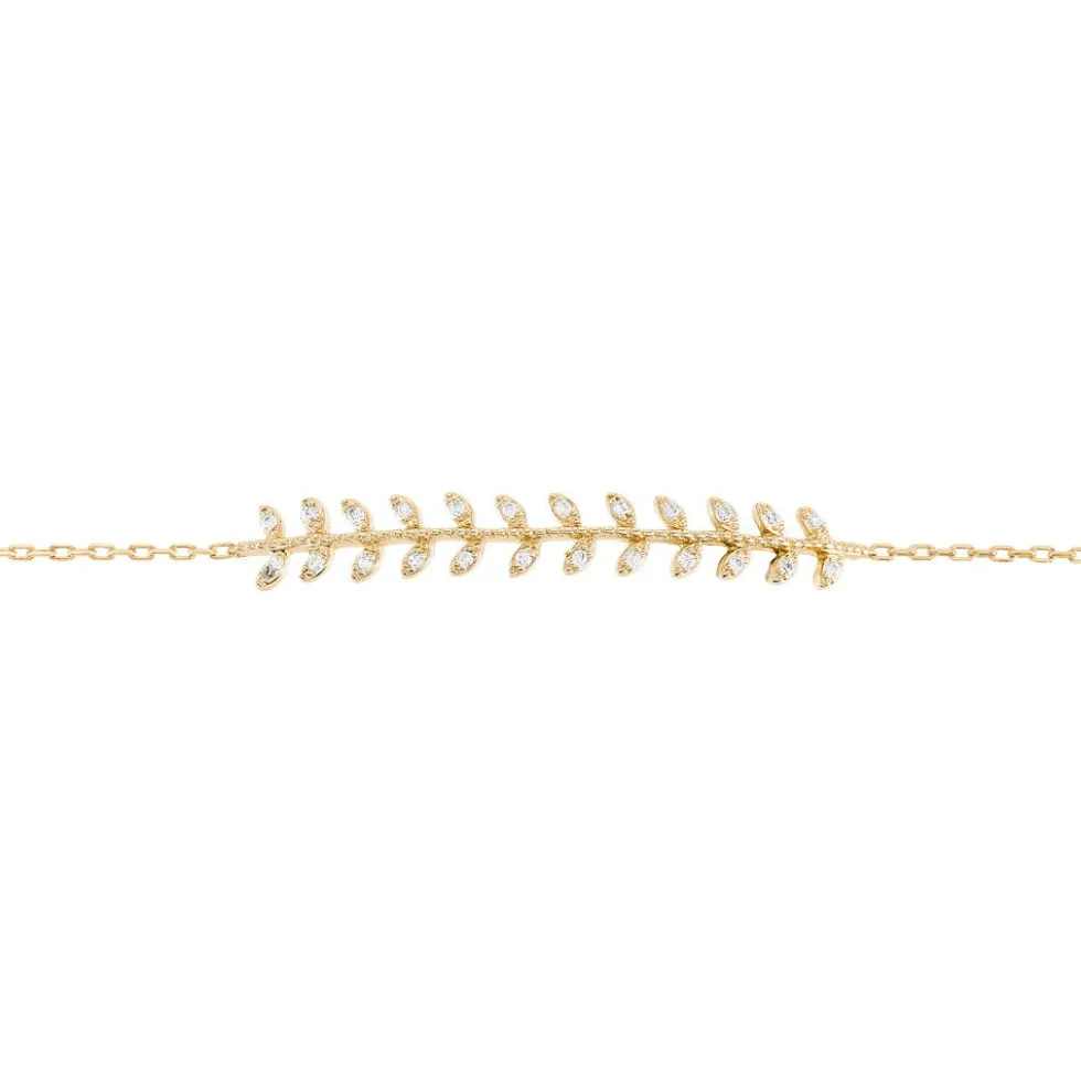 Bracelet Fabrizia Plaqué Or Jaune Oxyde De Zirconium
