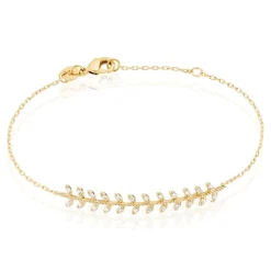Bracelet Fabrizia Plaqué Or Jaune Oxyde De Zirconium