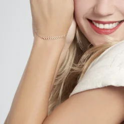 Bracelet Fabrizia Plaqué Or Jaune Oxyde De Zirconium