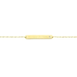 Bracelet Fania Or Jaune Oxydes De Zirconium