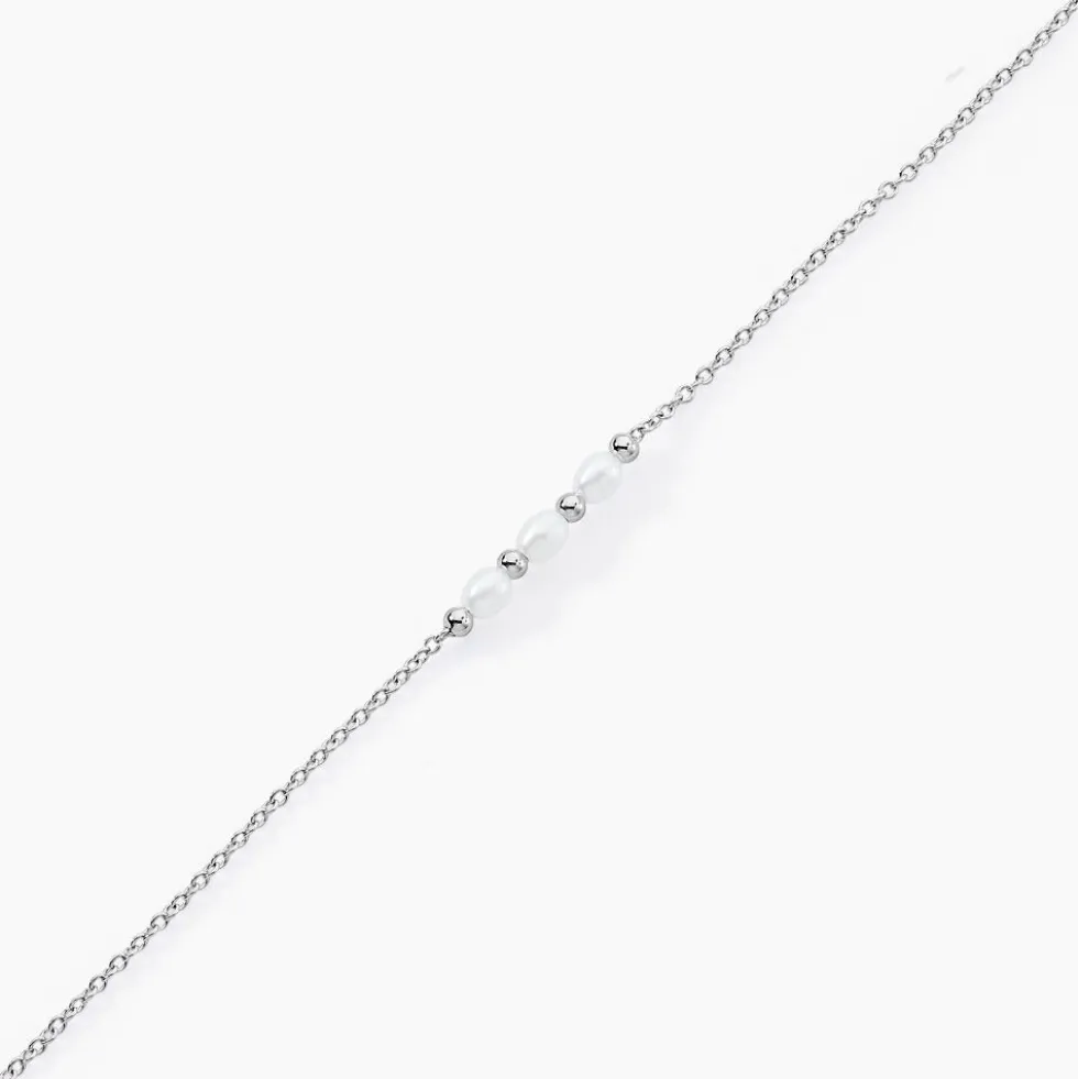 Bracelet Felisia Argent Blanc Perle De Culture