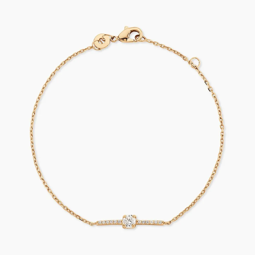 Bracelet Fergie Plaqué Or Jaune Oxyde De Zirconium