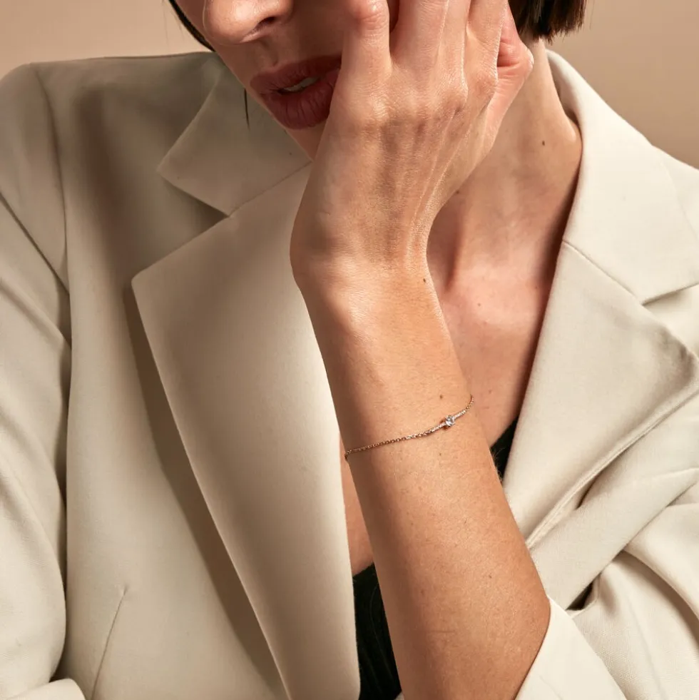 Bracelet Fergie Plaqué Or Jaune Oxyde De Zirconium