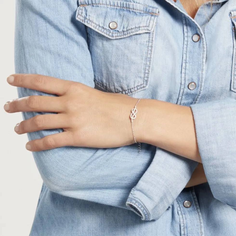 Bracelet Fiorine Argent Blanc Oxyde De Zirconium