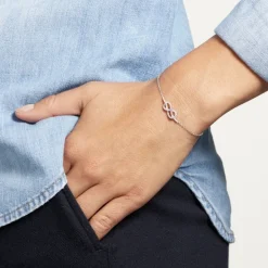 Bracelet Fiorine Argent Blanc Oxyde De Zirconium