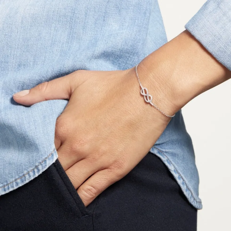 Bracelet Fiorine Argent Blanc Oxyde De Zirconium