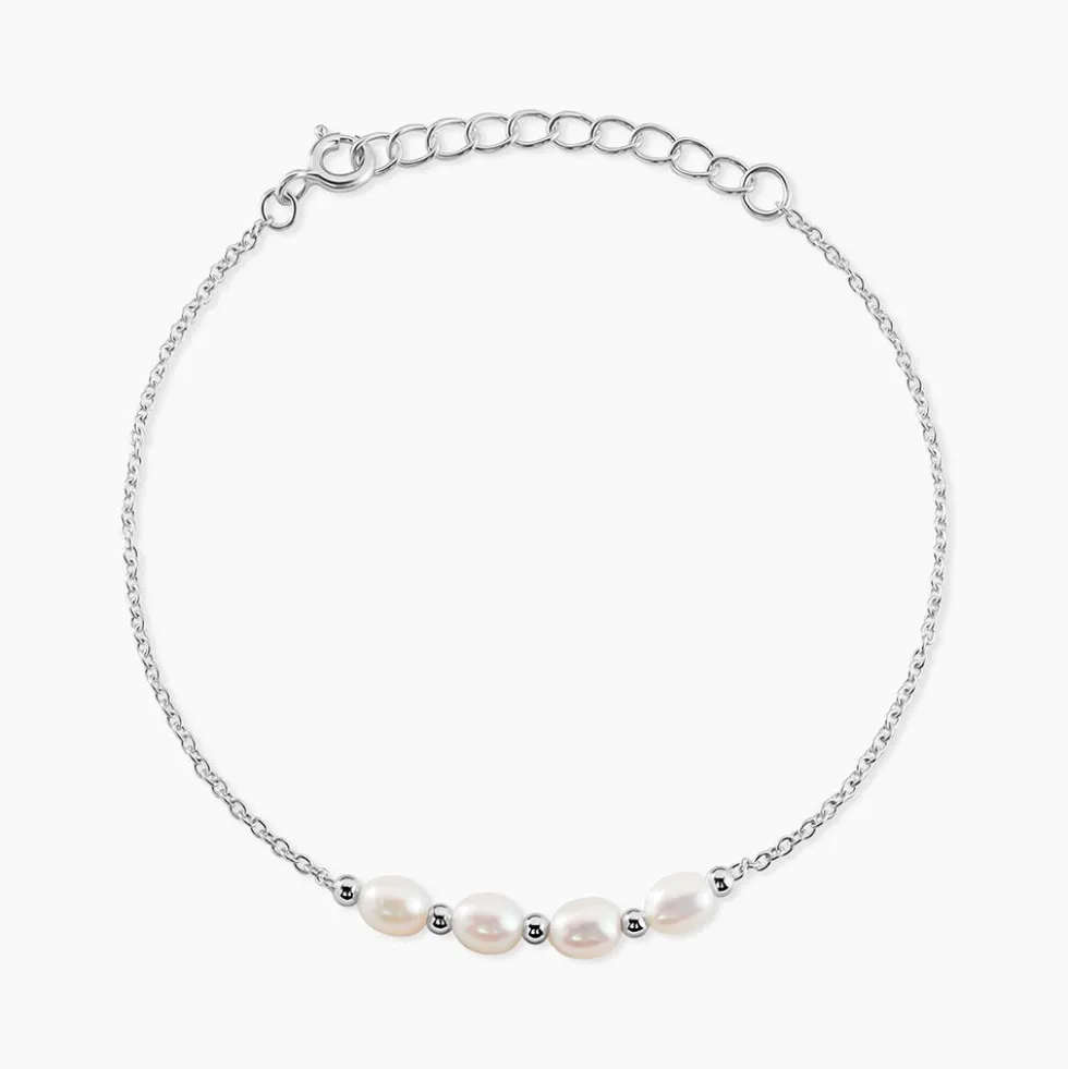 Bracelet Flawless Argent Blanc Perle De Culture