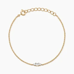 Bracelet Georgia Plaqué Or Jaune Oxyde De Zirconium