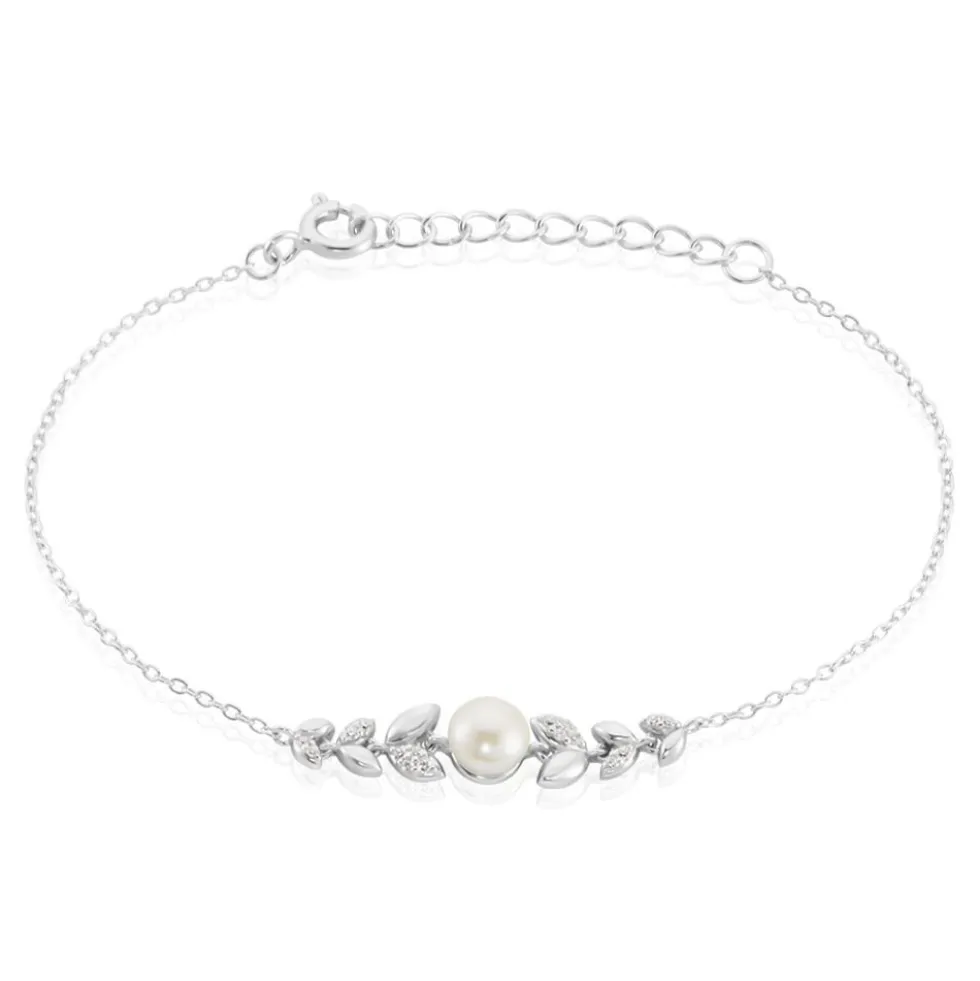 Bracelet Giambattista Argent Blanc Perle De Culture Oxyde De Zirconium