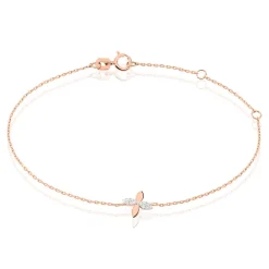 Bracelet Ginila Or Rose Diamant