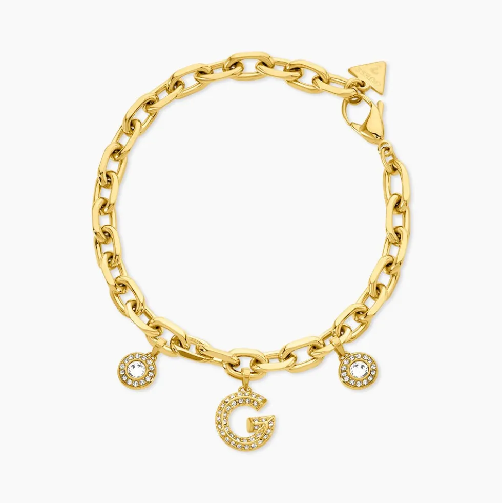 Bracelet Guess G Crystal Acier Jaune Oxyde De Zirconium