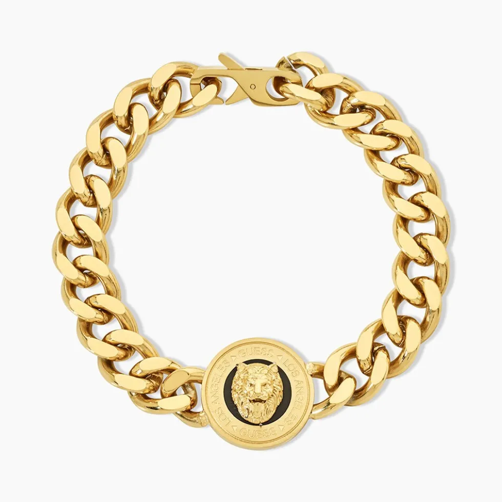 Bracelet Guess Lion King Acier Jaune