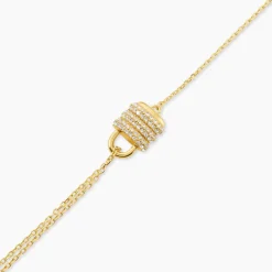 Bracelet Guess My Secret Acier Jaune Oxyde De Zirconium