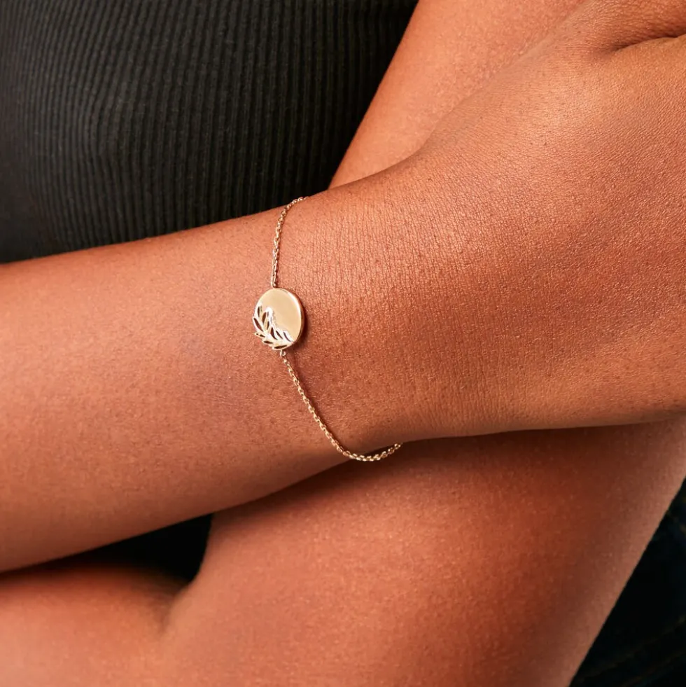 Bracelet Hanaelle Plaque Or Jaune