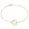Bracelet Henia Plaque Or Jaune Oxyde De Zirconium