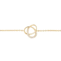 Bracelet Henia Plaque Or Jaune Oxyde De Zirconium