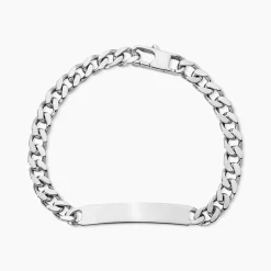 Bracelet Identité Argent Blanc Casper