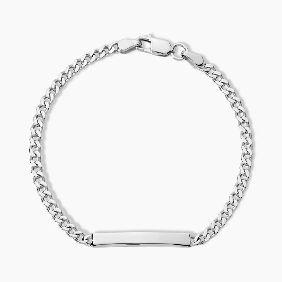 Bracelet Identité Argent Blanc Casper