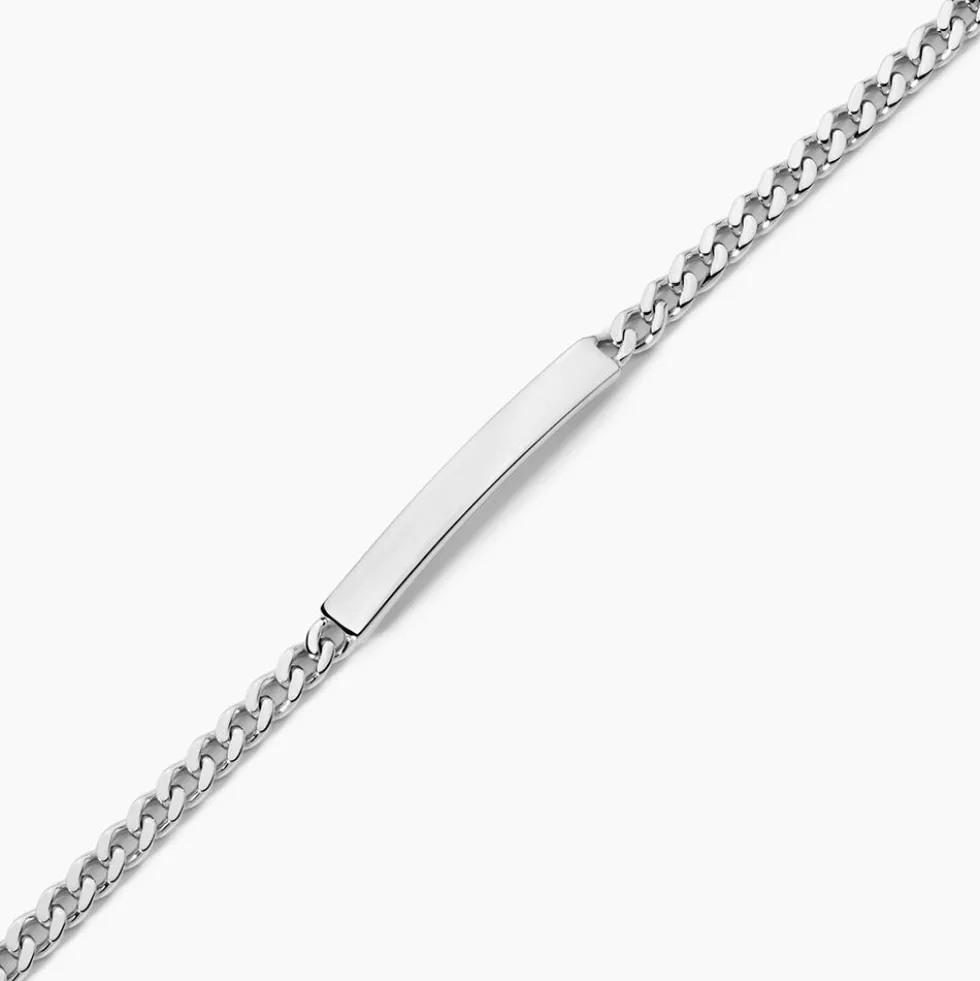 Bracelet Identité Argent Blanc Casper