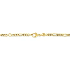 Bracelet Identité Bartolomee Maille Alternee 1/3 Or Jaune