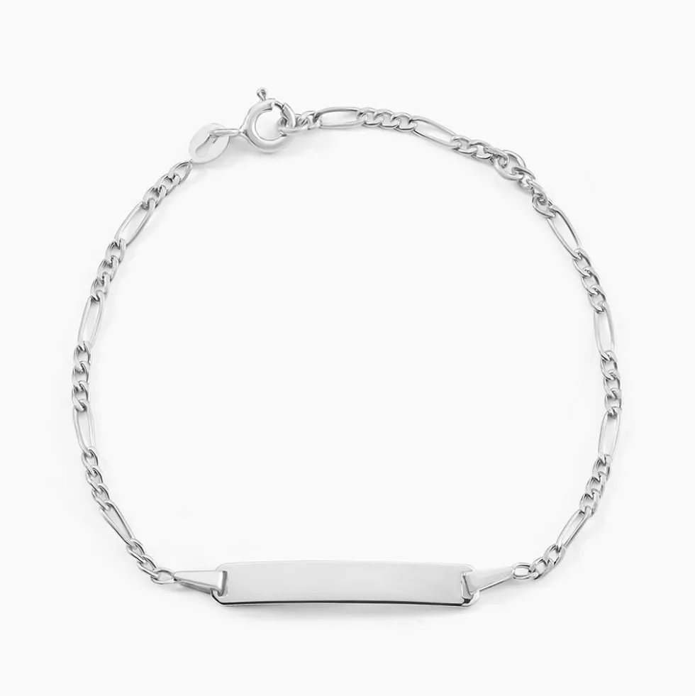 Bracelet Identité Bebe Bartolomee Or Blanc
