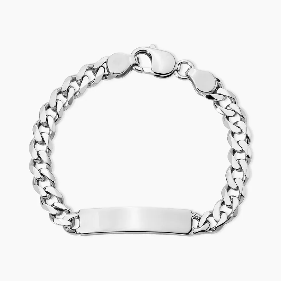 Bracelet Identité Casper Argent Blanc