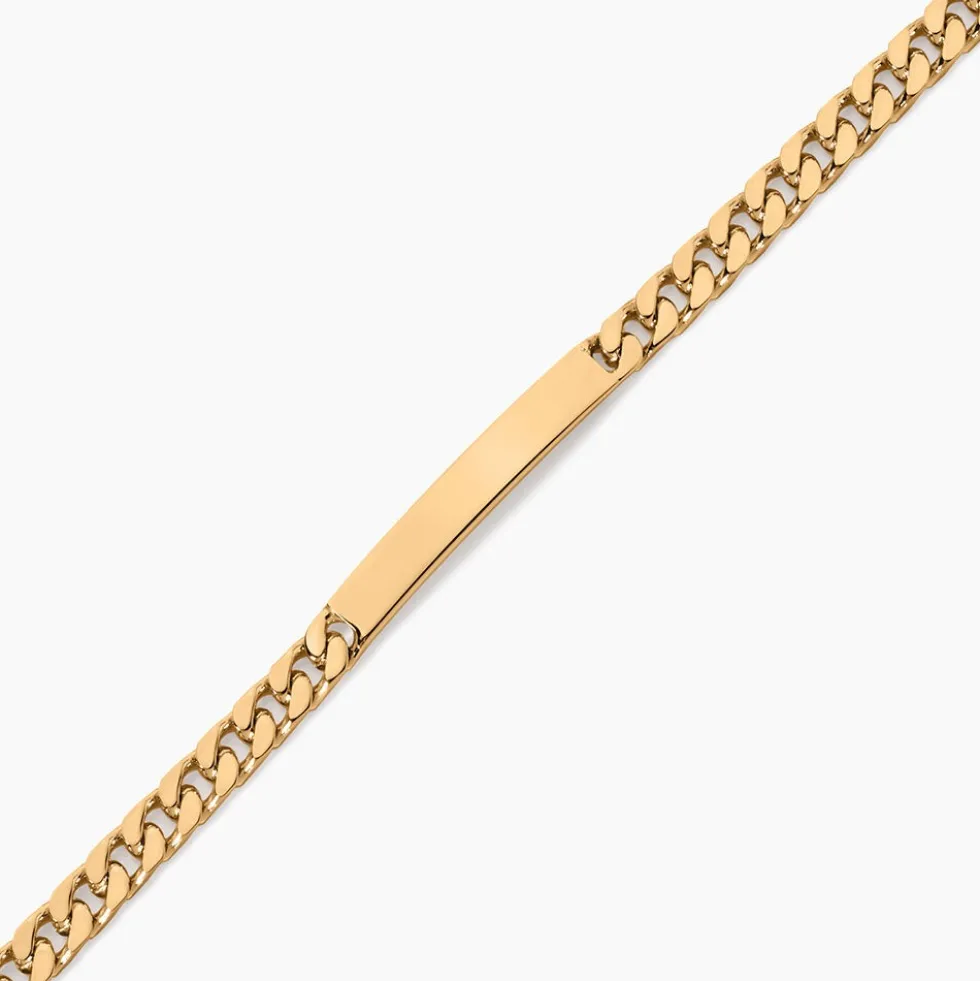 Bracelet Identité Clement Plaqué Or Jaune
