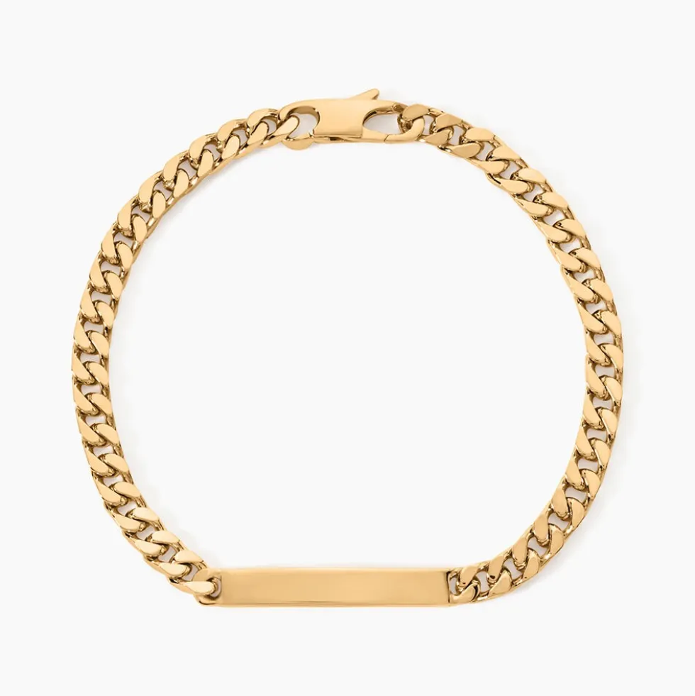 Bracelet Identité Clement Plaqué Or Jaune