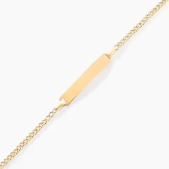 Bracelet Identité Etheline Maille Gourmette Or Jaune