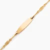 Bracelet Identité Eudoxie Maille Filigrane Or Jaune