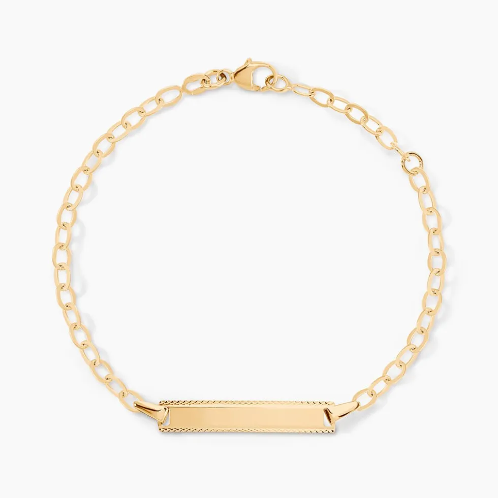Bracelet Identité Gaspardine Maille Forçat Or Jaune