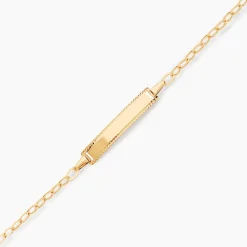 Bracelet Identité Gaspardine Maille Forçat Or Jaune